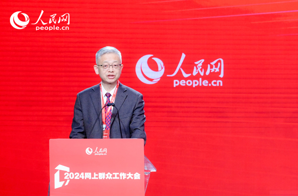宁夏回族自治区银川市委社会工作部副部长李卒作实践分享。人民网 鄂智超摄 宁夏回族自治区银川市委社会工作部副部长李卒作实践分享。人民网 鄂智超摄