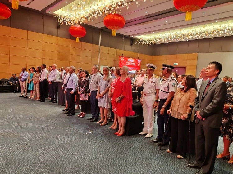 招待会现场。驻塞使馆供图 招待会现场。驻塞使馆供图