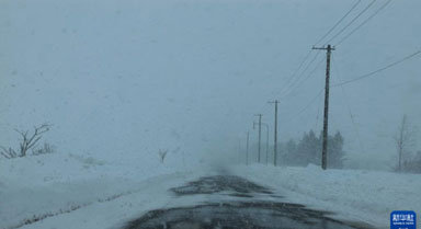 日本北海道多地出现创纪录降雪