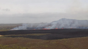 冰岛雷恰角半岛再次发生火山喷发