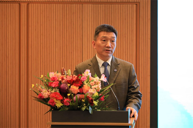 中国外文局副局长于涛致辞。 中国外文局副局长于涛致辞。