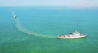 海军某大队组织海上训练