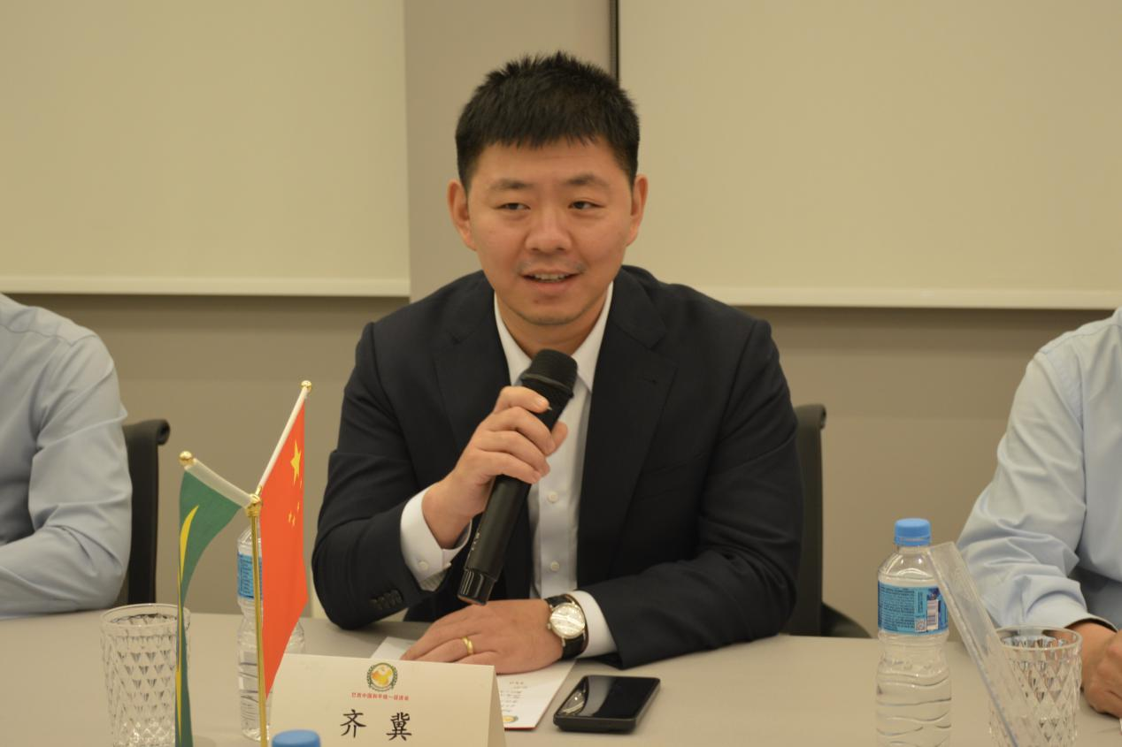 图为齐冀在座谈会上发言。陈妤汎摄 图为齐冀在座谈会上发言。陈妤汎摄