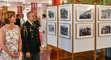 纪念抗战胜利80周年图片展在俄举办