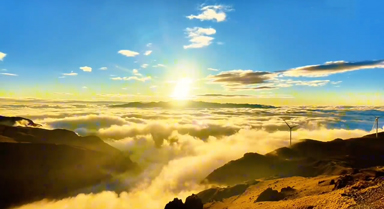 雲南會澤：金色雲海宛如巨幅油畫