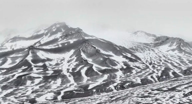 戈壁飛白 雪落黑獨山