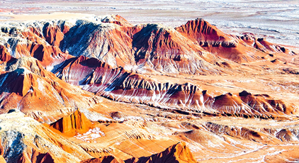 冬日的红崖台地