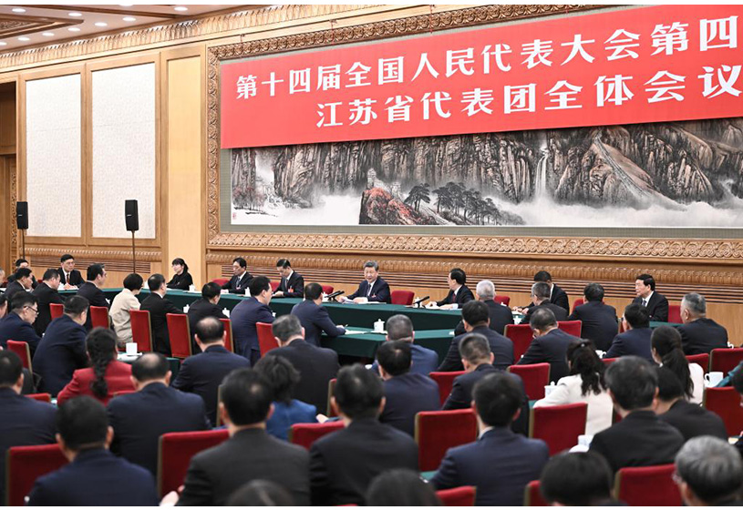 习近平参加江苏代表团审议