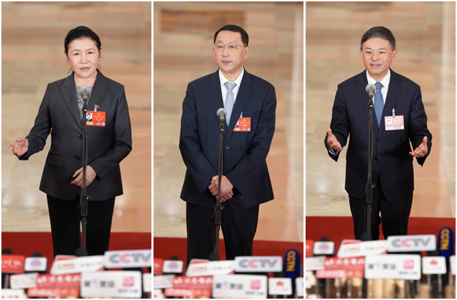 十四届全国人大四次会议第三场“部长通道”集中采访活动举行