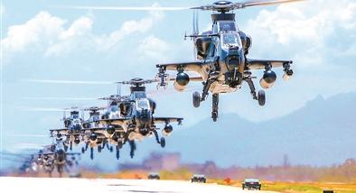 陆军某旅组织飞行训练