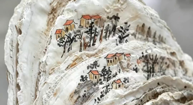 山东乳山：牡蛎壳上竟能作画？