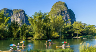 广西阳朔：秋游遇龙河