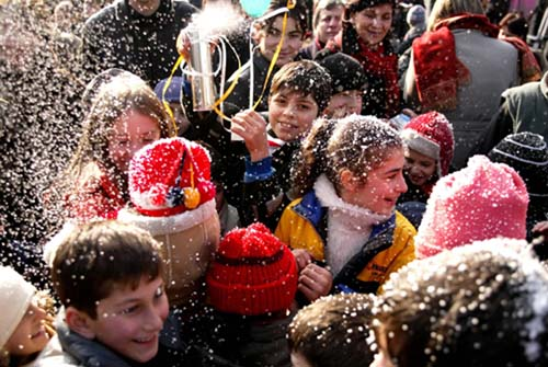 组图:世界各地喜迎新年