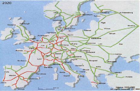 欧洲高速铁路网的建设方案