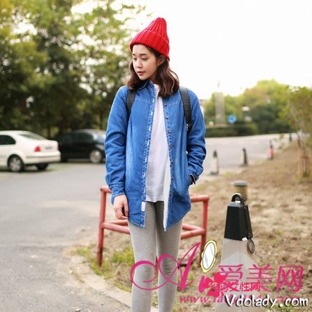 牛仔外套时尚美搭 显瘦有型胖mm最爱[8p] - 圣