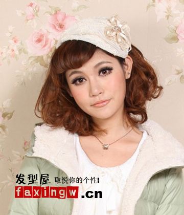 2013最新瘦脸中短发发型 时尚气质矮个子发型--时