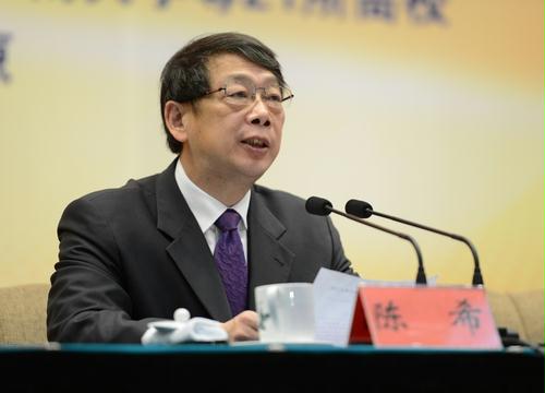 中国科协常务副主席,书记处第一书记陈希,江苏省委副书记,省长李学