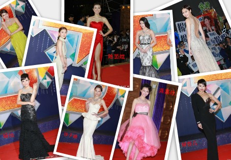 TVB45周年台庆颁奖礼红毯十大性感女星(组图
