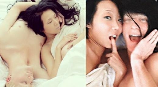 香港<em>女</em>主播与外籍男友不雅床照曝光 自拍粗口