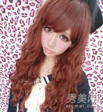 2013年最新染发颜色 甜美迷人旺桃花发型