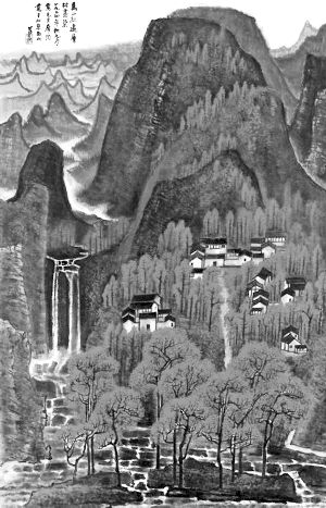 2012拍场“最贵”拍品:李可染《万山红遍》