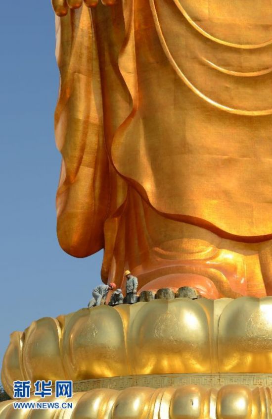 标志著东林大佛项目基本建成,预计今年内将举行开光大典