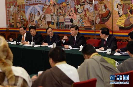 （两会）（2）习近平参加西藏代表团审议