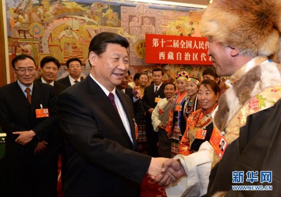 （两会）（3）习近平参加西藏代表团审议