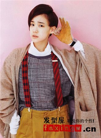 2013女生帅气短发发型