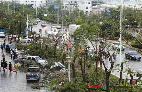 狂风暴雨冰雹袭击东莞 8死2重伤