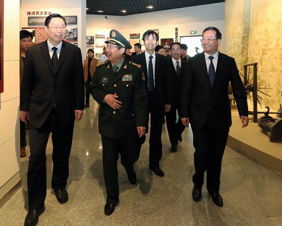 江泽民同志题写馆名 淮北抗日民主根据地纪念