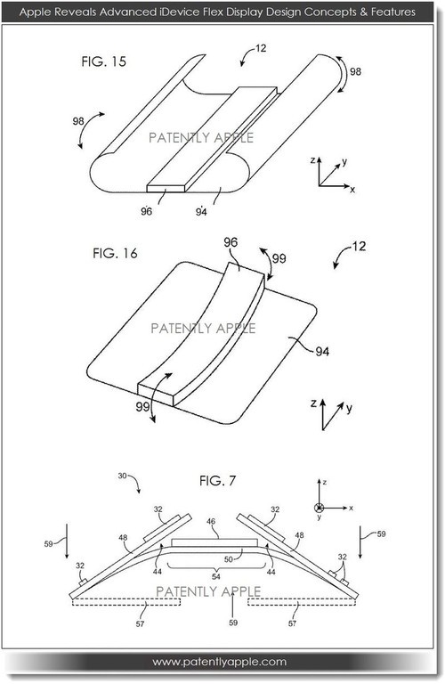 苹果柔性屏幕专利 设备可直接进行弯曲 