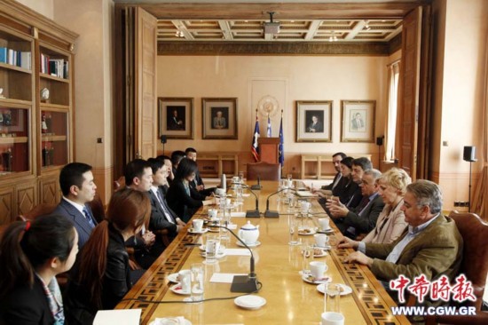北京温州商会代表团访问希腊