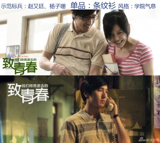 《致青春》热映掀复古潮 片中"青葱"造型你像谁