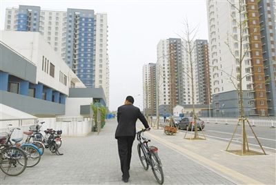 4月19日，北京最大的保障房住宅小区建工·双合家园将迎来入住，2007年以来，北京共配租配售了18.2万多套保障房。资料图片/新京报记者 韩萌 摄