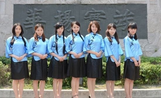 工科女神毕业照致青春 美腿高跟清新民国风--海