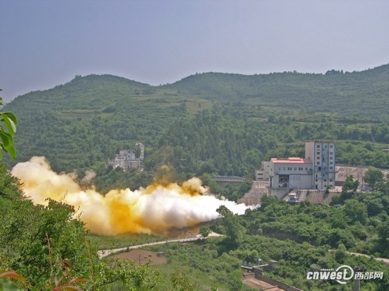 液氧甲烷火箭发动机试车