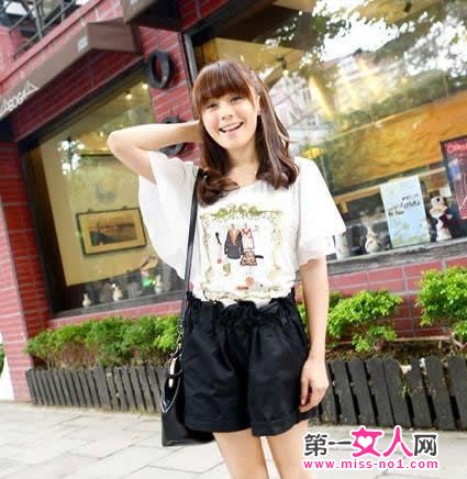 胖女生显瘦搭配 清新怡人T恤最IN