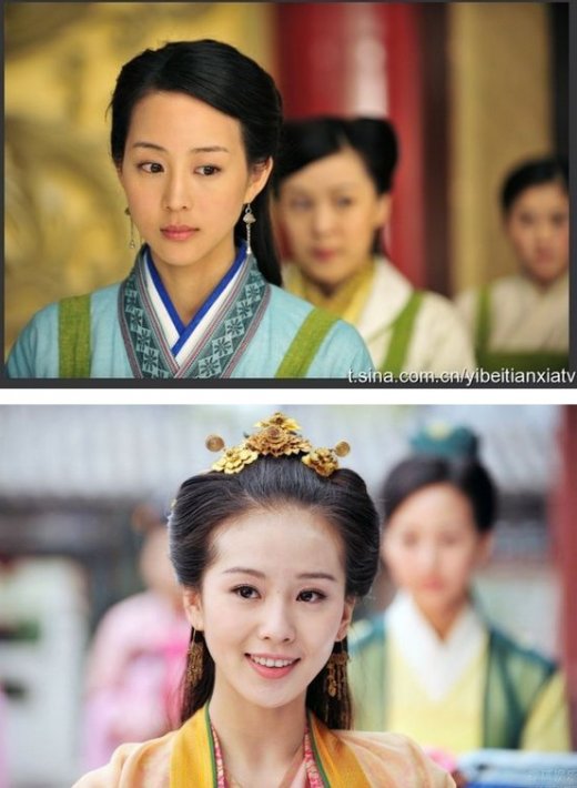 《天涯织女》任性可爱的嘉仪公主(刘诗诗)和温柔乖巧的黄巧儿(张钧甯