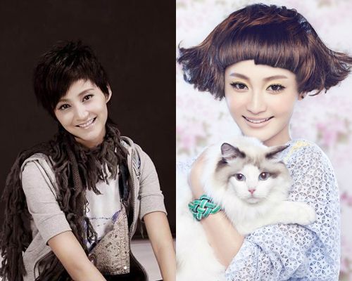 女明星张歆艺VS姚笛 撞脸明星发型大PK--时尚--人