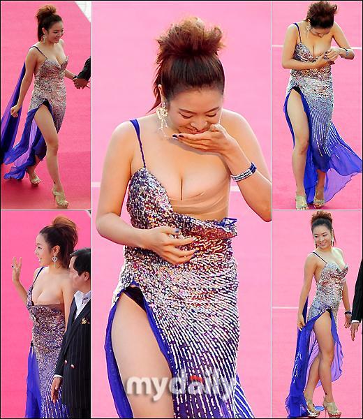 韩国<em>电影</em>节红毯+女星走光露封箱胶带(组图)