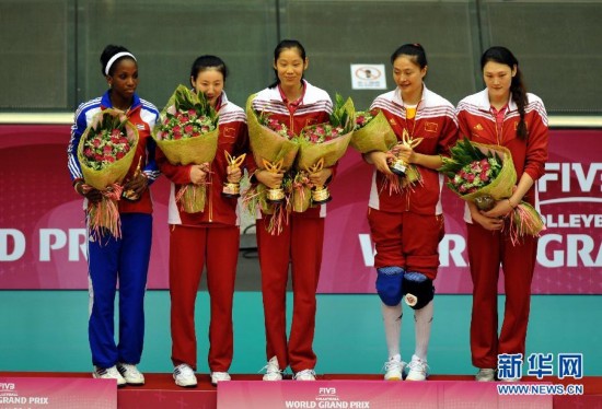 世界女排大奖赛澳门站:中国队夺冠