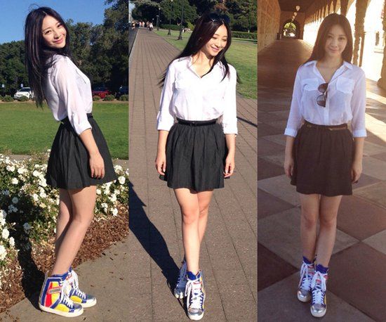 秋高气爽柳岩亲示出游装 小清新<em>学生妹</em>挨个秀