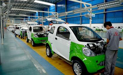 湖州市驶出首条电动汽车生产线