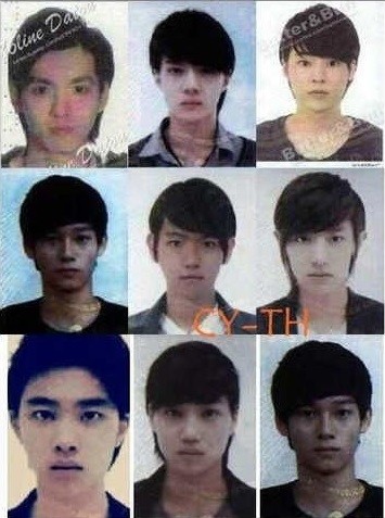 EXO护照<em>照片</em>曝光 鹿晗清秀素颜似混血帅哥(图