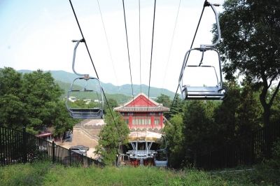 缆车香山图片:香山公园一游客乘缆车坠亡