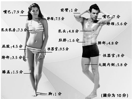 <em>男女性</em>敏感部位大排名(男人女人)--人口频道--人