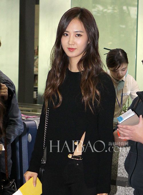 f(x)宋茜T-ara孝敏 街拍韩国女明星出街