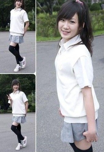 六年级女生校服看内衣_初中女生夏季校服内衣(2)