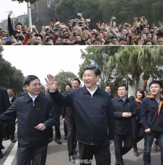 习近平现身中南大学 大学生欢呼雀跃